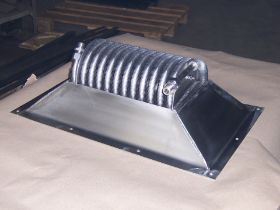 Rippenrohrwärmetauscher im Abluftkanal